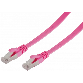 Tinklo kabelis ShiverPeaks BS75511-SLM Magenta 1m Cat7 U/FTP STP