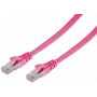 Tinklo kabelis ShiverPeaks BS75511-SLM Magenta 1m Cat7 U/FTP STP