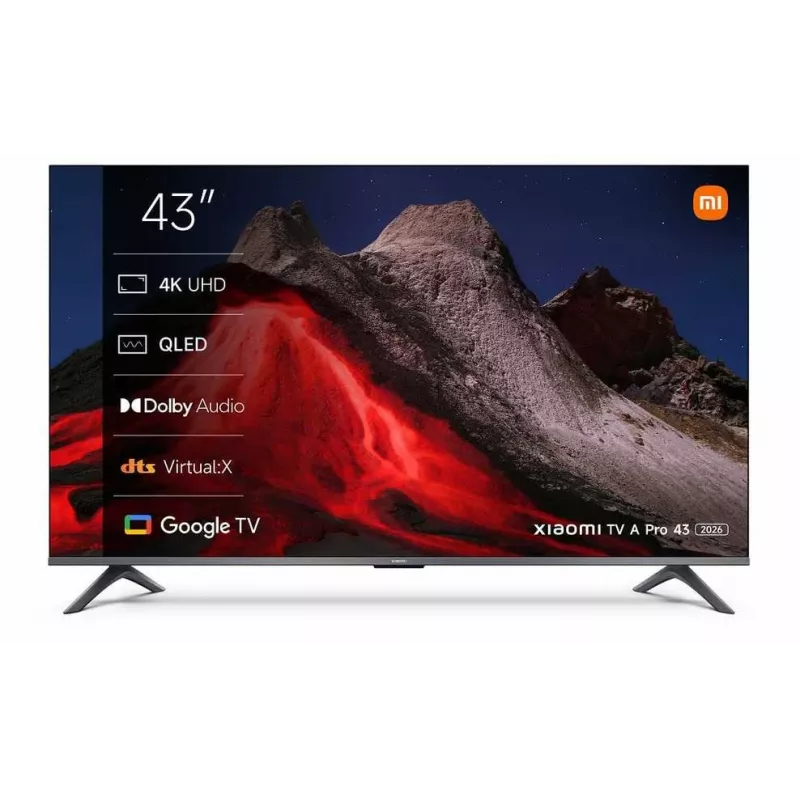 Televizorius QLED Xiaomi TV A Pro 2026 (43 coliai, 4K, Google TV, 109 cm)