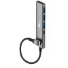 Goobay Slim 4-Port USB Hub USB-C į USB-A 5 Gbit/s - 1x USB-C, 3x USB-A (76562)