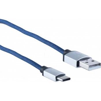 USB laidas ShiverPeaks BS14-50030 2 m USB A USB C mėlynas