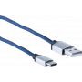 USB laidas ShiverPeaks BS14-50030 2 m USB A USB C mėlynas