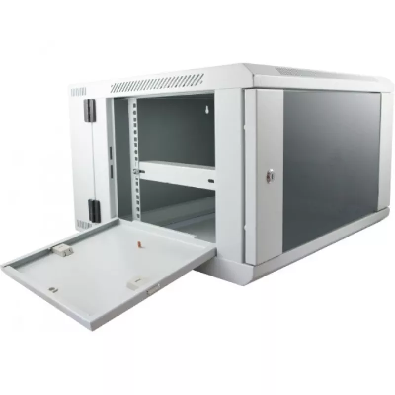 Rack spinta ALLNET SMB6612 Pilka 33 kg, serverių/tinklo korpusas, kompaktiška grindinė spinta