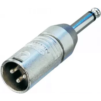 Neutrik NA2MP garso adapteris XLR3 (M) į mono kištuką (M)