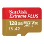 Western Digital Extreme Plus microSDXC 128GB + SD adapteris 200MB/s 90MB/s A2 C10 V3 (SDSQXBD-128G-GN6MA)