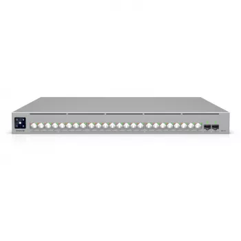 Tinklo jungiklis Ubiquiti UniFi ECS-24-POE – valdomas L2/L3, 24× 10G RJ-45, PoE, 1U, pilka