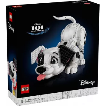 LEGO Disney 43269 101 Dalmatinų šuniukų kolekcinis statybų rinkinys – 1722 detalės, 220 mm aukštis, 18+