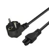Maitinimo kabelis Savio Strom IEC 60320 C5 CEE 7/7 3m juodas C5 mova