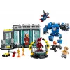 LEGO Marvel Geležinio žmogaus laboratorija su šarvų sale 76315 — 384 dalys, 5 minifigūrėlės, demonstracinė zona