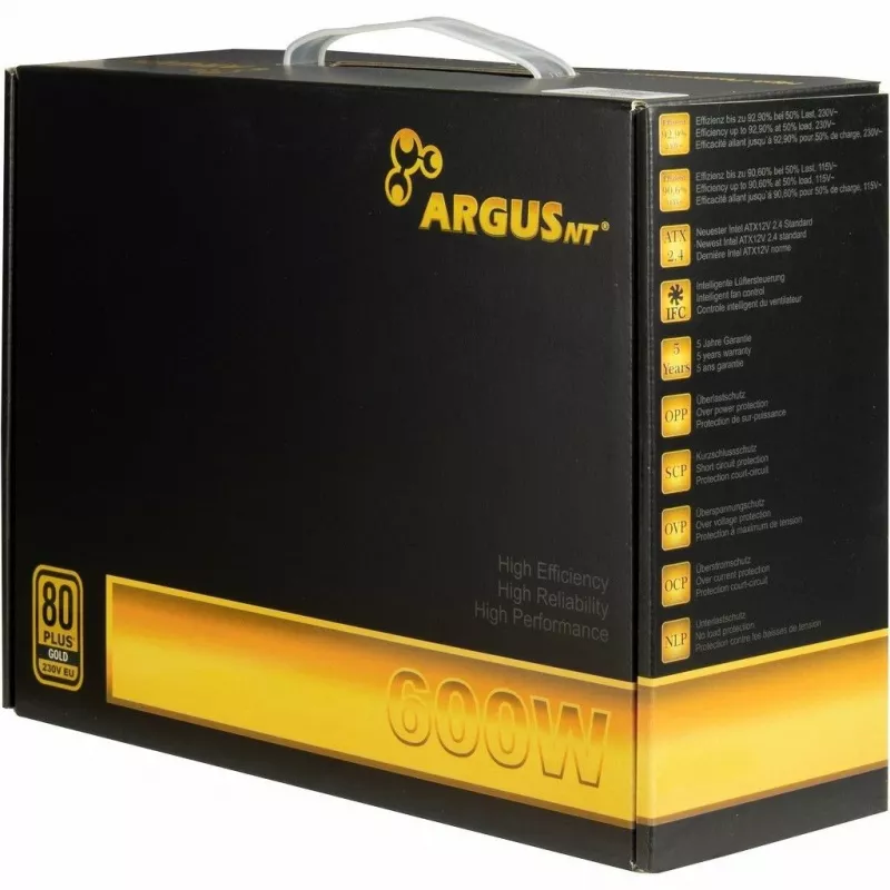 Maitinimo blokas Inter-Tech Argus GPS-600 600W 80+ Gold