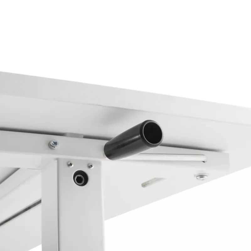 Stalas su rankiniu aukščio reguliavimu Ergo Office ER-401 W, maks. 40 kg, maks. aukštis 117 cm, su stalviršiu darbui stovint ir sėdint