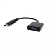 Adapteris DisplayPort į VGA juodas