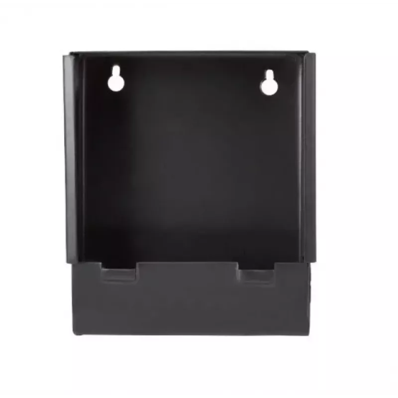 Plokščias metalinis kulkų gaudytuvas broń.pl K-14-3 14x14 cm, 1,25 mm, juodas, tvirtinimui prie sienos arba ant pjedestalo