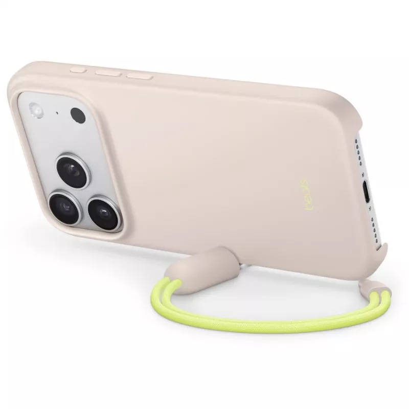 Dėklas su atrama Apple iPhone 17 Pro MagSafe Camera Control Lime Stone