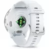 Išmanusis laikrodis GARMIN Venu 3 — 1,4 colių AMOLED, 45 mm korpusas, GPS, Wi‑Fi, 8 GB, sidabrinis/baltas, silikoninis dirželis