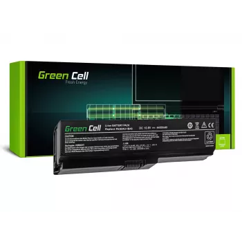 Baterija Green Cell TS03V2, skirta Toshiba Satellite A660, C650, C660, C660D, L650, L650D, L655, L670, L670D, L675, 4400 mAh, juoda