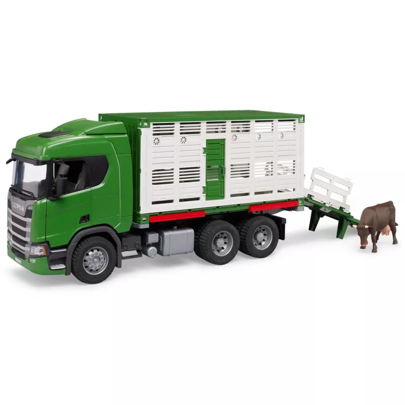 BRUDER Scania Super 560R gyvulių sunkvežimis 1:16