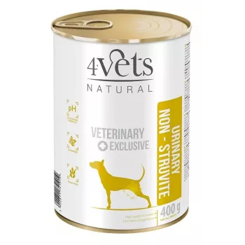 Šlapias šunų ėdalas 4vets Natural Urinary No Struvit 400 g – veterinarinė dieta šlapimo takų sveikatai, kalakutiena