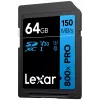„Lexar 800xPRO 64 GB SDXC UHS-I“ atminties kortelė – 150 MB/s, U3, V30, 10 klasė