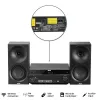 Garso sistema AKAI AM-301 BK muzikos centras – kompaktiškas namų garso įrenginys