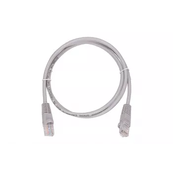 LAN pataisas laidas Extralink Cat5e UTP 1 m, RJ-45 į RJ-45, pilkas