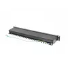 Patch panel 1U LANBERG PPS5-1024-B — 24 prievadų RJ-45 Cat5, metalinis, juodas, montavimui į stelažą