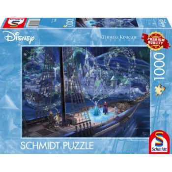 Thomas Kinkade Studios: Disney - Frozen Meilė ir Magija, Dėlionė 1000 Detalių