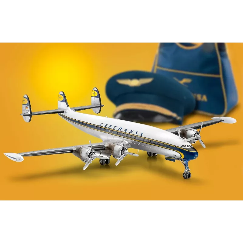 Plastikinis modelio rinkinys REVELL Lockheed L.1049G Super Constellation Lufthansa mastelio modelis