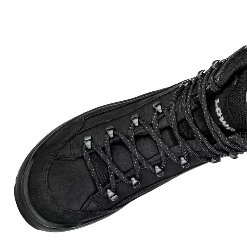 Žygio batai LOWA Renegade GTX Mid Black UK 8 (EU 42) – vidutinio aukštumo, vandeniui atsparūs su Gore‑Tex