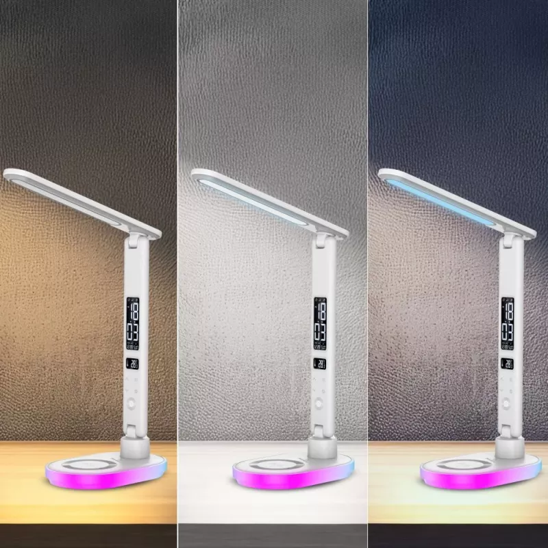 Stalinė lempa Hawk HW-LAMP03 White RGB – reguliuojama LED lempa su RGB apšvietimu