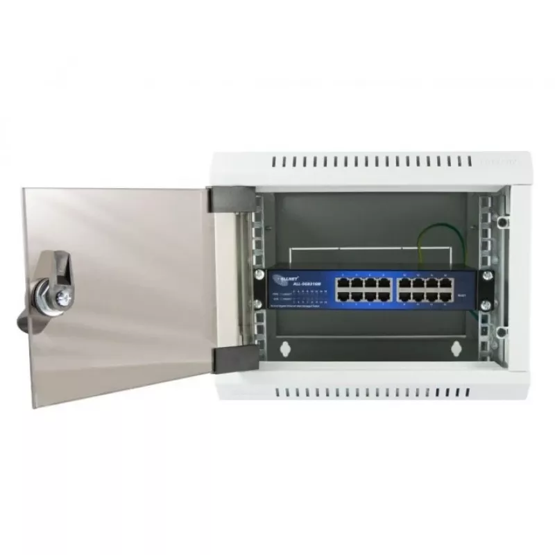 Valdomas jungiklis ALLNET 112534 L2 Gigabit Ethernet 16 prievadų 19 inch juodas