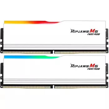 G.Skill Ripjaws M5 Neo 64 GB (2x 32 GB) DDR5-6000 Dual-Kit, balta, AMD EXPO
