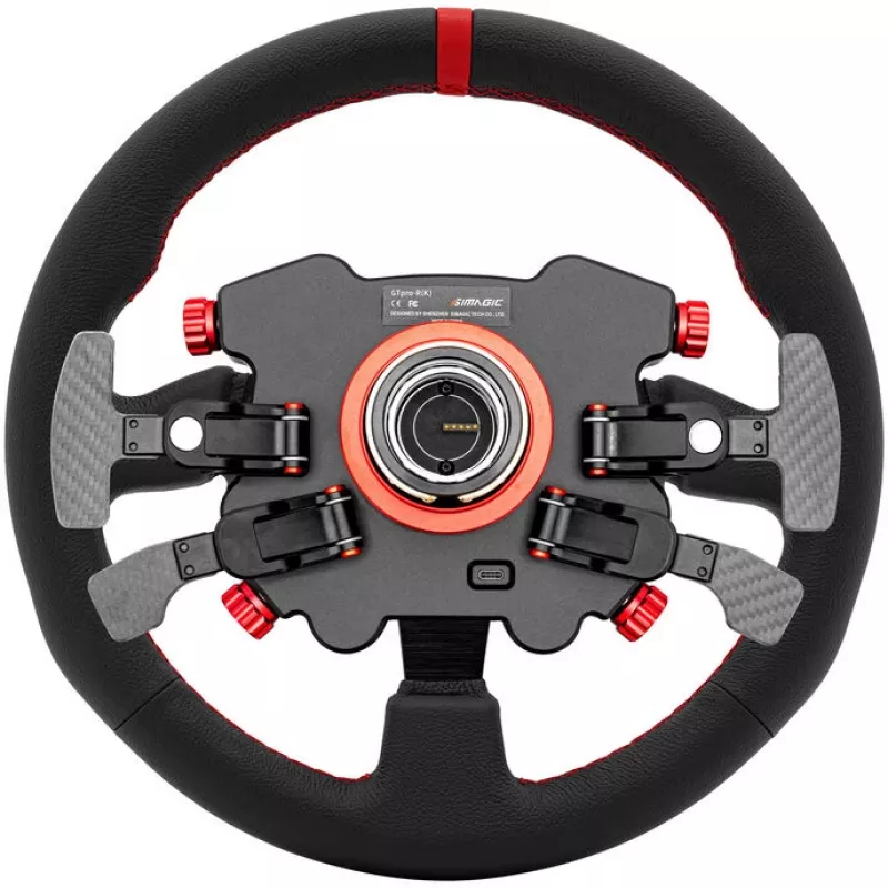 Simagic GT Pro R vairas su Pro Hub moduliu, oda dengtas, 330 mm (S207)