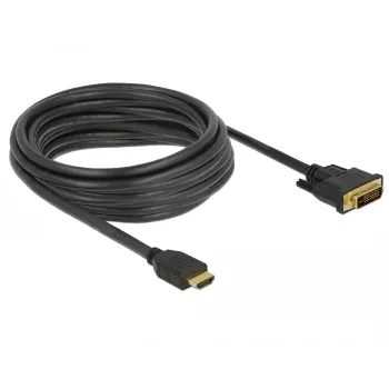 Vaizdo kabelio adapteris DeLOCK 85656 5 m HDMI Type A DVI juodas