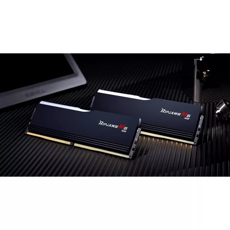 G.Skill Ripjaws M5 RGB 64 GB (2x 32 GB) DDR5-6400 Dual-Kit, juoda, INTEL XMP