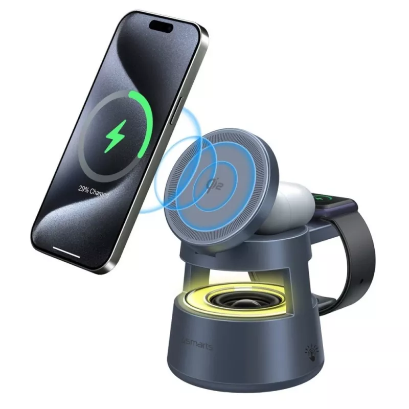 Belaidis įkroviklis 4smarts 541327 USB Type-C vidaus pilkas