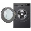 Skalbimo mašina LG F2WR508S2M – priekinė pakrova, 8 kg, 1200 aps./min., A energijos klasė, 60×48 cm, LED, vidurio juoda