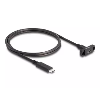 DeLOCK SuperSpeed USB 10 Gbps kabelis USB Type-C kištukas į lizdą 1 m juodas