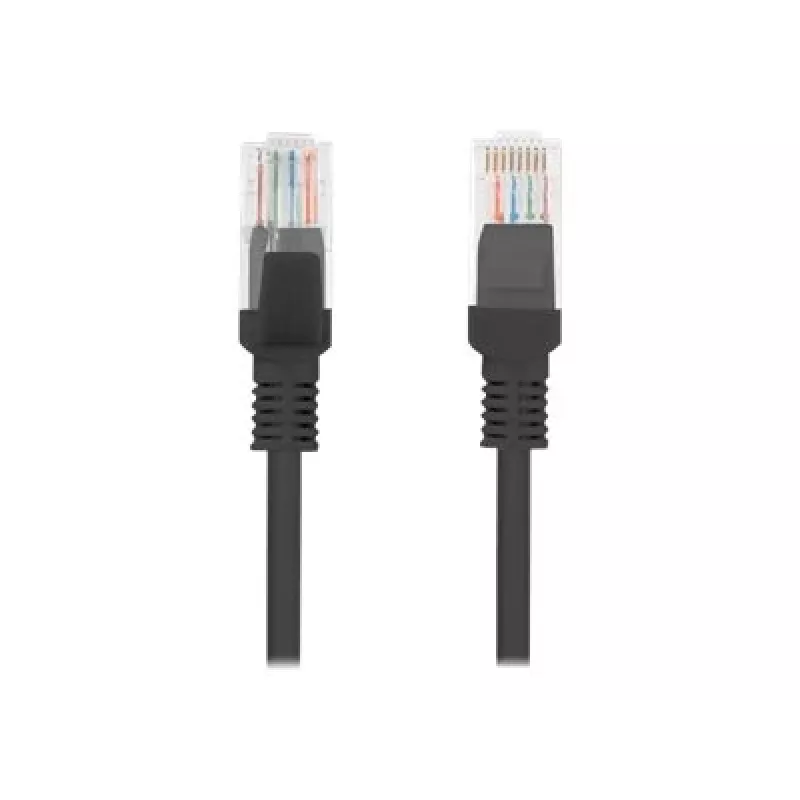 Lanberg PCU5-10CC-1000-BK tinklo kabelis 10 m Cat5e U/UTP juodas