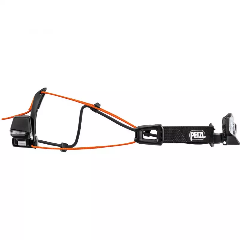Priekinė LED galvos lemputė Petzl NAO RL juoda oranžinė 1500 lm USB-C