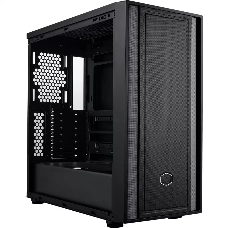 Cooler Master MasterBox 600 Lite PC korpusas, MIDI-Tower, E-ATX, grūdintas stiklas - juodas