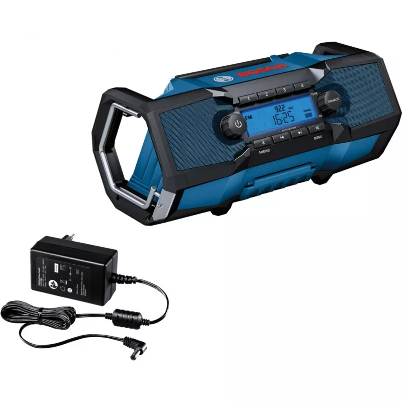 Bosch GPB 18V-2 C Professional nešiojamas skaitmeninis radijas, juoda, mėlyna, sidabrinė