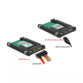 Vidinis SATA USB 2.0 adapteris DeLOCK 62853