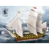 Konstruktorius Cobi HMS Victory – 2517 detalių, detalus istorinis burlaivio modelis
