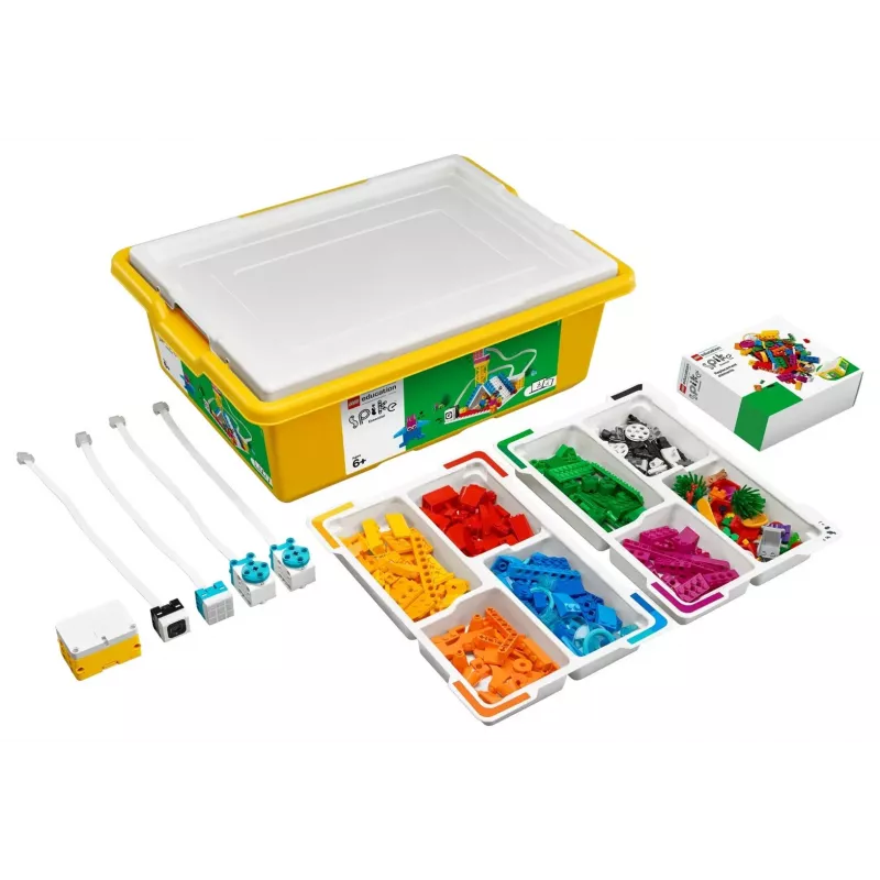 Edukacinis robotikos ir programavimo rinkinys LEGO Education Spike Essential Set A+ 45345 — 449 elementų, nuo 6 m.