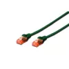 Tinklo kabelis Digitus CAT 6 U/UTP RJ-45 Cat6 2 m žalias