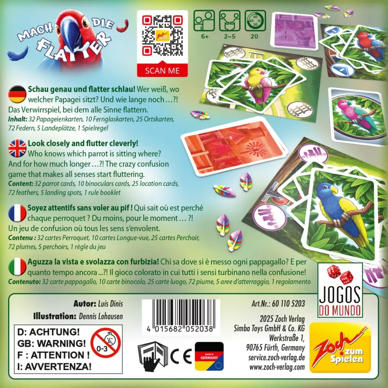 Mach die Flatter, stalo žaidimas