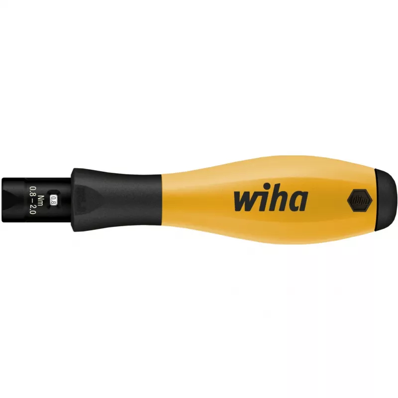 Wiha ESD sukimo momentinis atsuktuvas TorqueVario-S 0,8 - 2 Nm DIN EN 61340-5-1, DIN EN ISO 6789, DIN EN 26789 (26866)