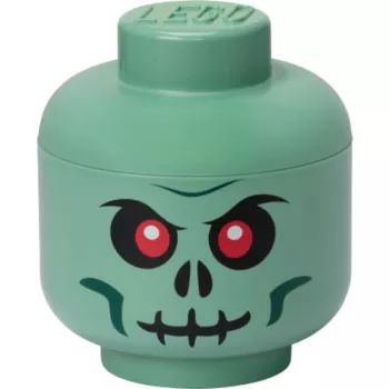 Laikymo dėžė Room Copenhagen LEGO Galvos Skeletas maža, žalia/juoda