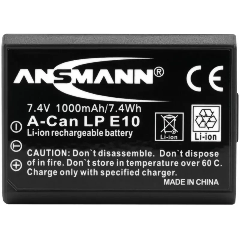 Baterija Ansmann A-Can LP-E10 ličio jonų 1000 mAh